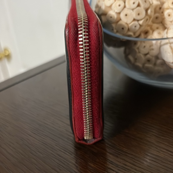 YSL Black and Red Leather Wallet - Picture 5 of 9